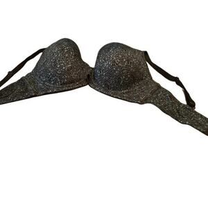 Delta Burke lacy fully lined underwire bra, size 40D